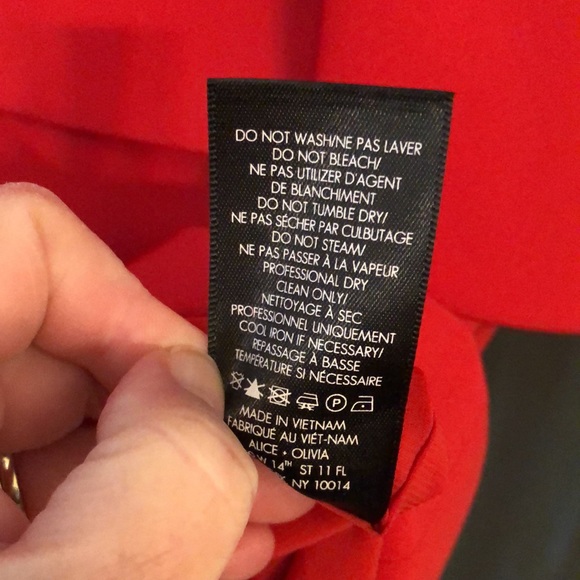 NWT Alice + Olivia Classics Cherry Peplum Dress, Size 8. Retail $330. - Picture 14 of 14